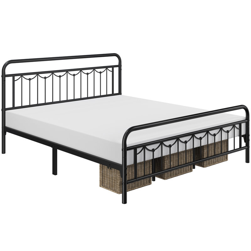 Laurel Foundry Modern Farmhouse Dravin Metal Bed Frame with Vintage